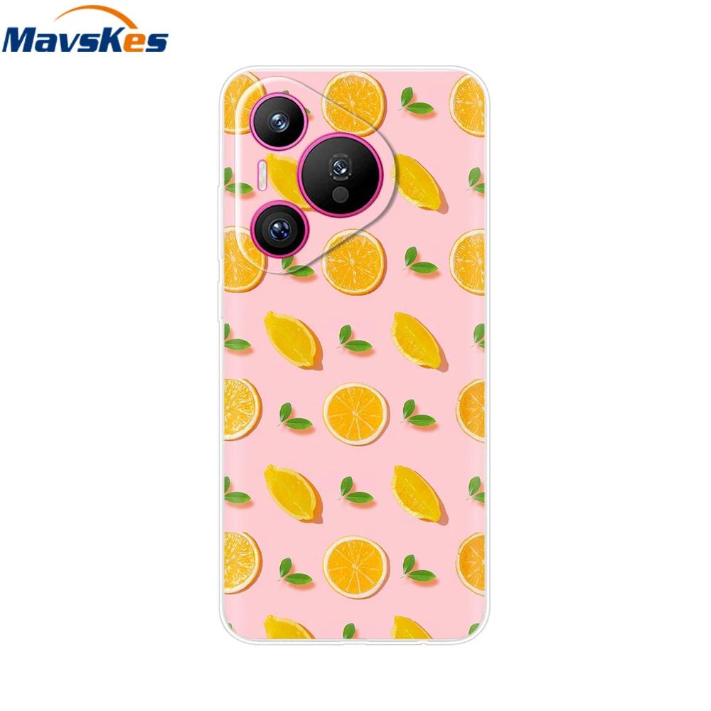 For Huawei Pura 70 Pro Case Pura 70 Clear Back Cover Pretty Girl Bumper Soft TPU Funda For Huawei Pura 70 Pro+ Pura70 Ultra Capa