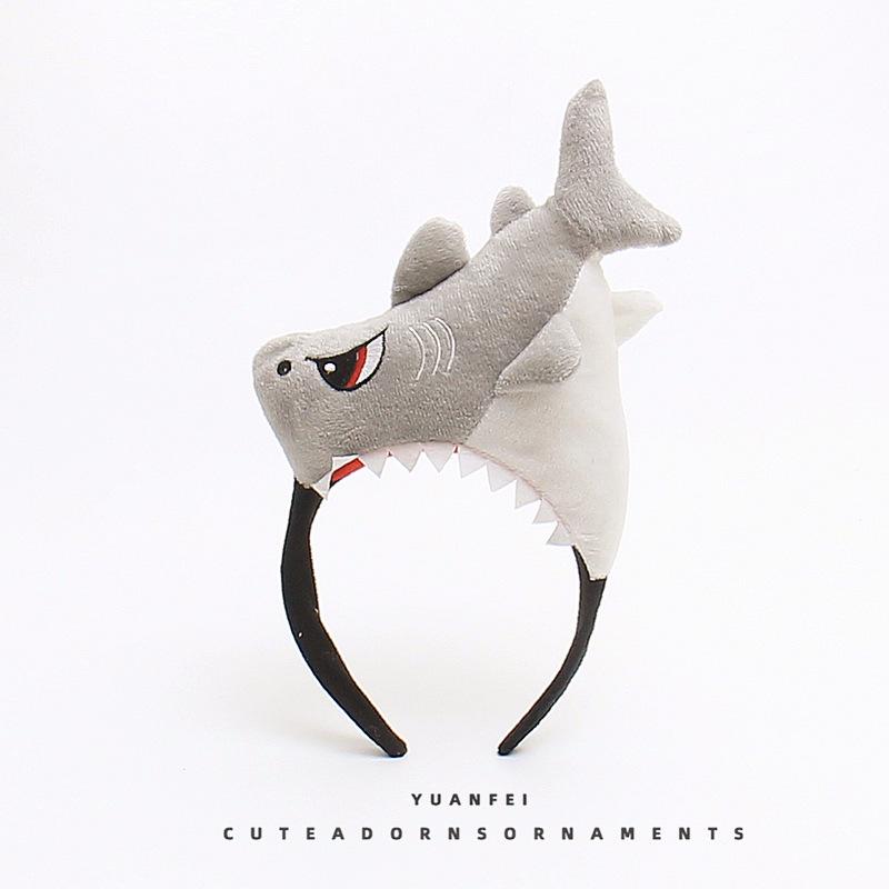 Cute Dinosaur & Shark Headband for Face Washing, Photos, and Performances - Perfect for Adults & Kids