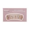 Electroplated Colorful High-End Toenail Art: 24 Removable Handmade Pieces