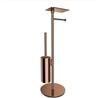 Modern Project Toilet Brush and Paper Stand, Copper Polished MP60820CP