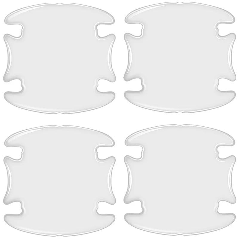 

Car Door Handle Bowl Scratch Protective Stickers Carbon Fiber Protector Cars Sticker Car Handle Anti-collision Protection Strip