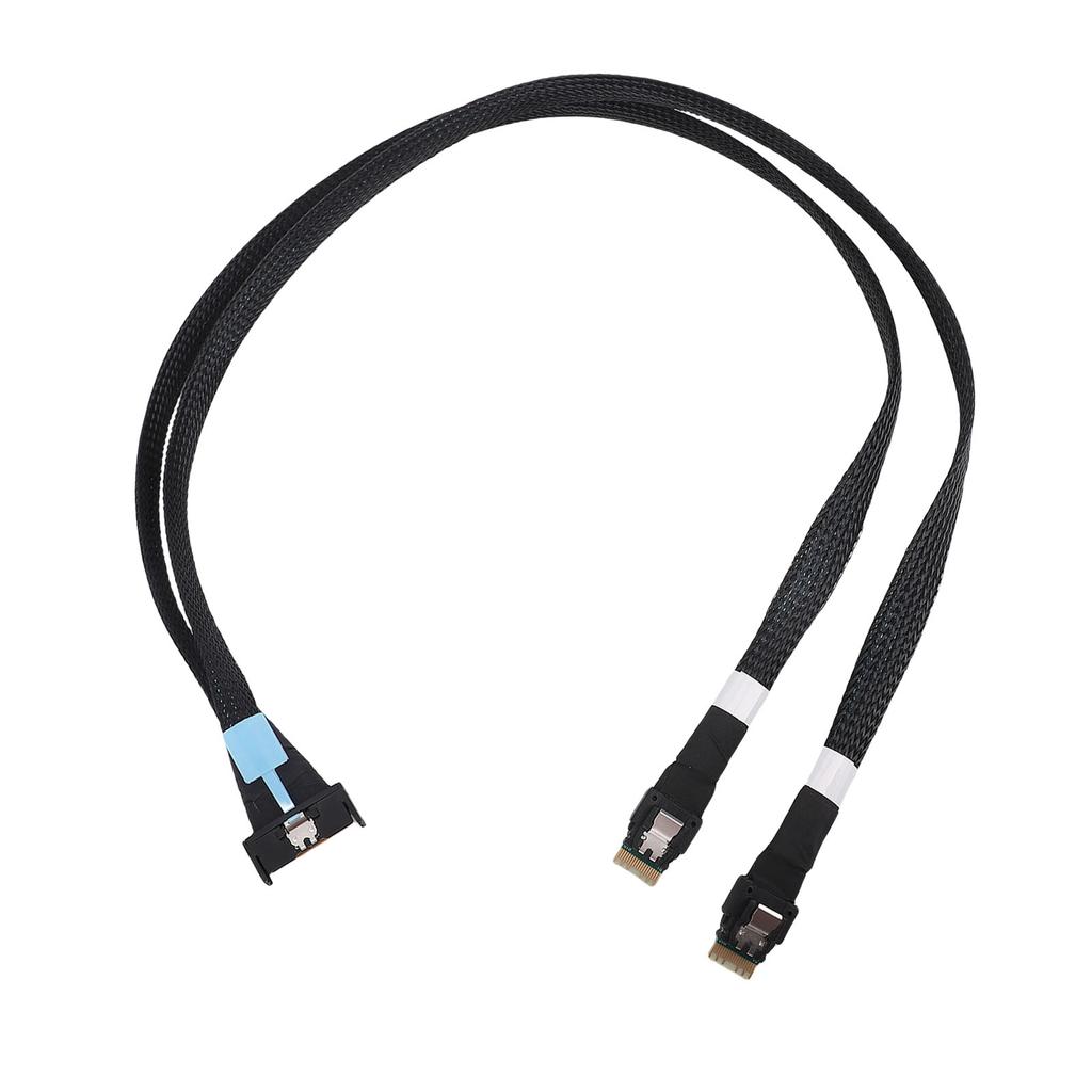 Cabo Reto Duplo SFF TA 1016 74 Pinos para 2xSFF 8654 38 Pinos Cabo Flexível de Alta Velocidade PCIe Gen5 Cooledge IO
