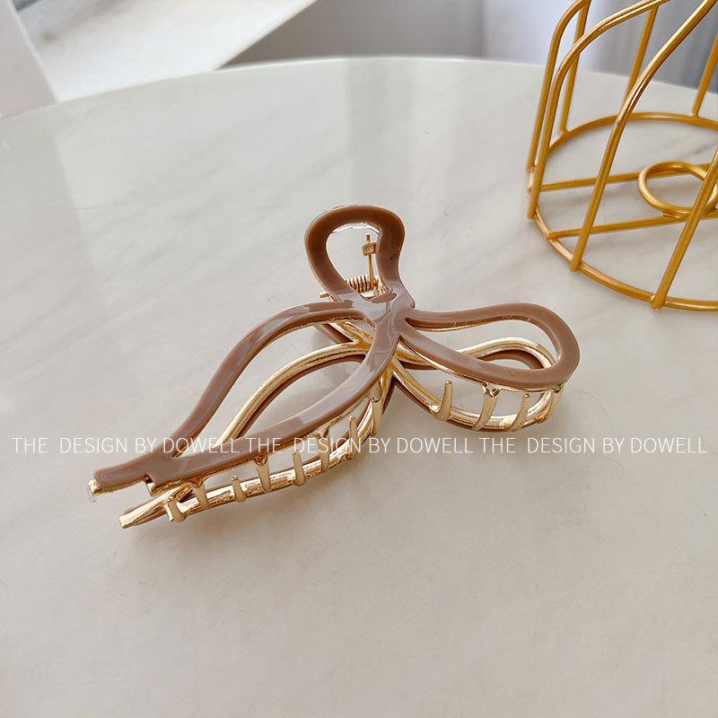 

Butterfly Quality Premium Knot Hair Clip For Women Ideal For Updos With Unique Colors Coffee 11.5cm