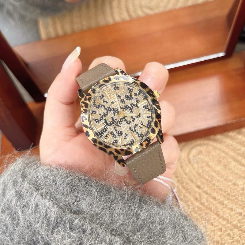 Trendy Fashion Geneva Silicone Watch Printed Leopard Print Watch Women S Belt Hand Quartz Women S Watch