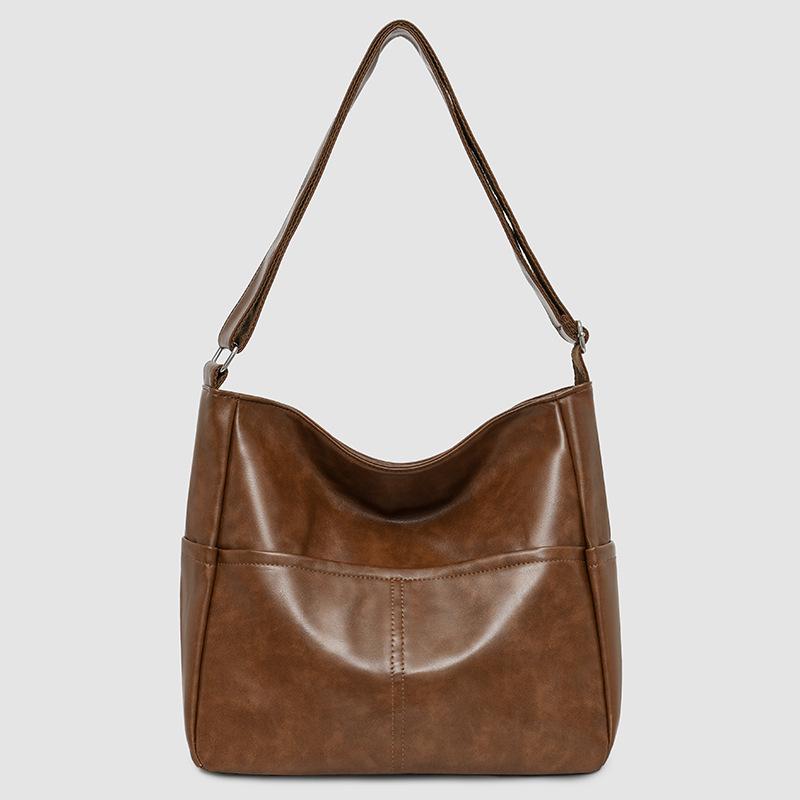 

Versatile Retro Women s Crossbody Shoulder Bag – Large Capacity, Fashionable, and High-End 31x12x28 темно-коричневого