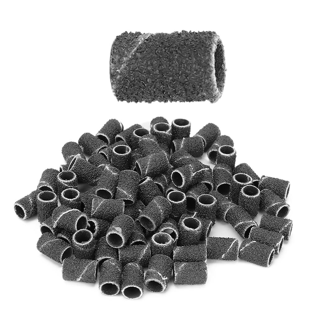 100pcs Nail Art Sanding Bands Manicure Pedicure Nail Drill Bits Accessories Tools