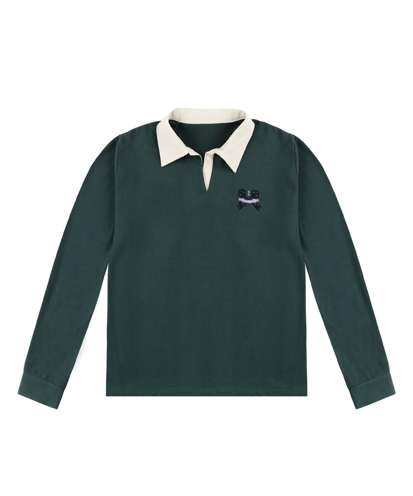 LESONNET Key Logo Rugby Shirt Green