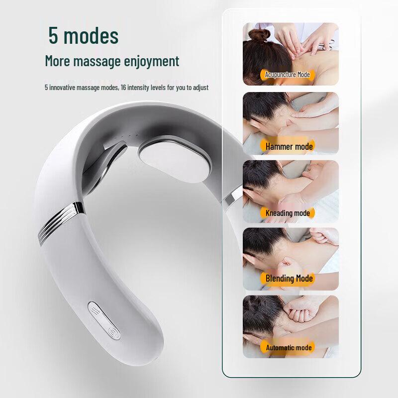 BAOPAI Neck Massager & White Thermos Health Set CN plug (adapter included)