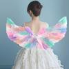 Colored Feather Angel Wing Halloween Costume Dress Up Decorative Fairy with Elastic Straps for