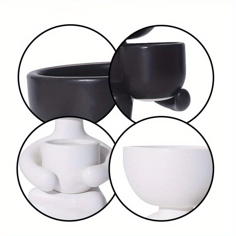 1 PC Kreative Humanoide Keramik Blumentopf Modernes Design Pflanzer Blumentopf Handwerk Vase Home Yard Dekoration Personal Isierte Geschenk