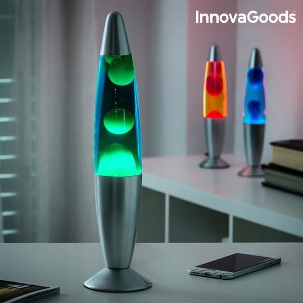 DEKORACYJNA LAMPA MAGMA Z LAWĄ 25W NOCNA ZIELEŃ