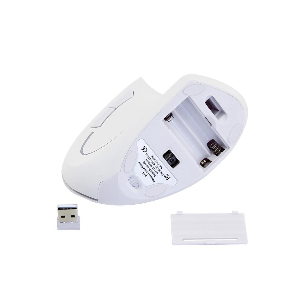 CHYI Ergonomic Vertical Mouse Wireless RGB USB Optical Mause Gaming Right Left Hand Pink Mice For Computer Laptop PC