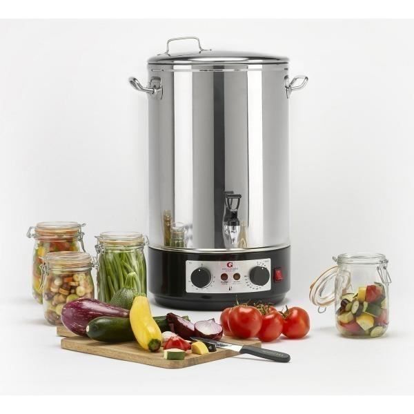 GUILLOUARD Bouilleur Traiteur Électrique En Inox - 10 Bocaux - 32 L