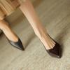 Fashion NEW Spring/Autumn Women Pumps Genuine Leather Shoes for Women Pointed Toe Thin Heel Shoes Cocise Black High Heels Stiletto Heels