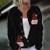Women's Faux Wool Sweater: Winter 2025 Ancient Tribe Totem Print with Buttons