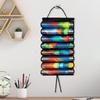 Card Game Mat Holder 8-Mat Holder For Card Game Playing Space-Saving Wall Mount Container With Hook Game Mat Tube Storage Bag