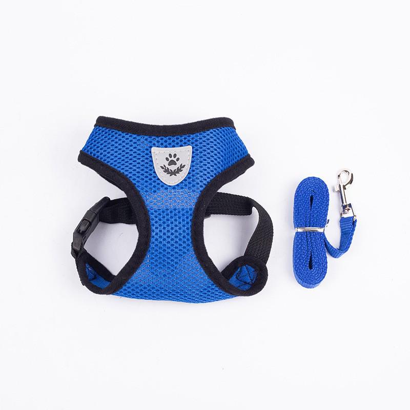 Breathable Vest-Style Harness Leash for Small To Medium Dogs and Cats