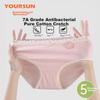 Yiershuang [7A Antibacterial Pure Cotton Crotch] Women's Underwear, Spring And Summer Mid-Rise Cute Youth Girls' Triangle Panties