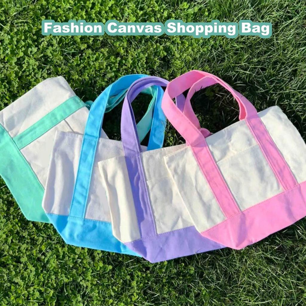 Fashion Canvas Shopping Bag, Handbag, Shoulder Bag, Ecofriendly Bag, Lunch Bag