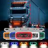 12-24V Truck Taillight Multi-Mode Side Signal Light Creative Devil's Eye Truck Light  Car Decor