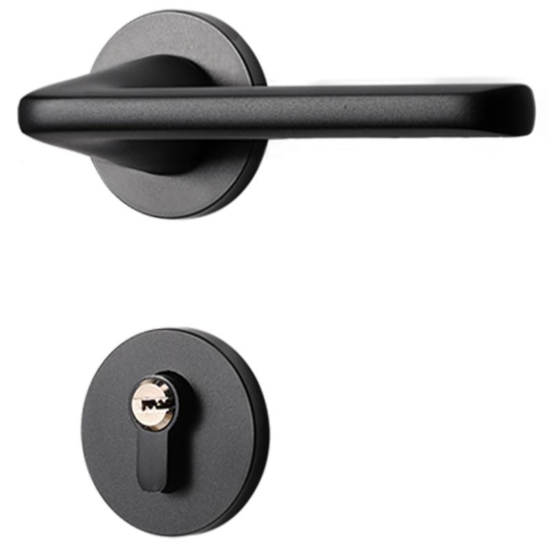 

2 шт. дверная ручка тихий замок дизайн без шума антиколлизионные дверные замки с ключами для спальни офиса для семьи