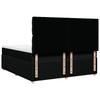 Vidaxl Continental Bed With Mattress, Black, Fabric, 200X200 Cm