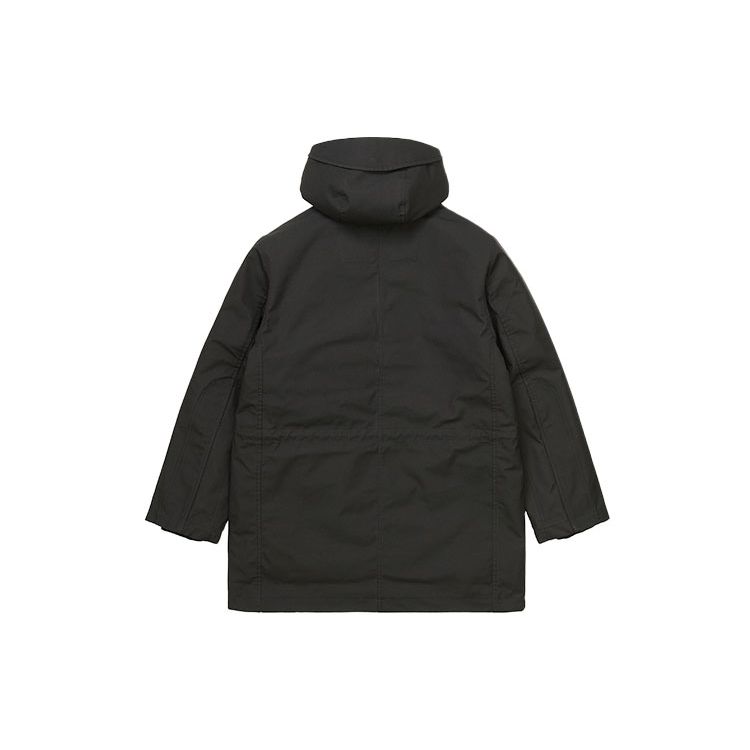 Carhartt WIP Solid Color Cotton Zip Hooded Parka Men outerwear Black I029455-26-XX