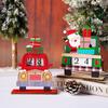 Santa Claus Santa Calendar Ornaments Wooden Car Wooden Ornament Christmas Advent Calendar  Home
