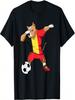 Dabbing Pitbull Belgium Soccer Fans Jersey Belgian Football T-Shirt