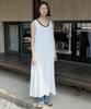 Step Around Waffle Jersey Henley Sleeveless Dress_White