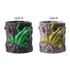Frog Figurine Flower Pot Planter 10x10cm Multifunctional Table Decoration Resin