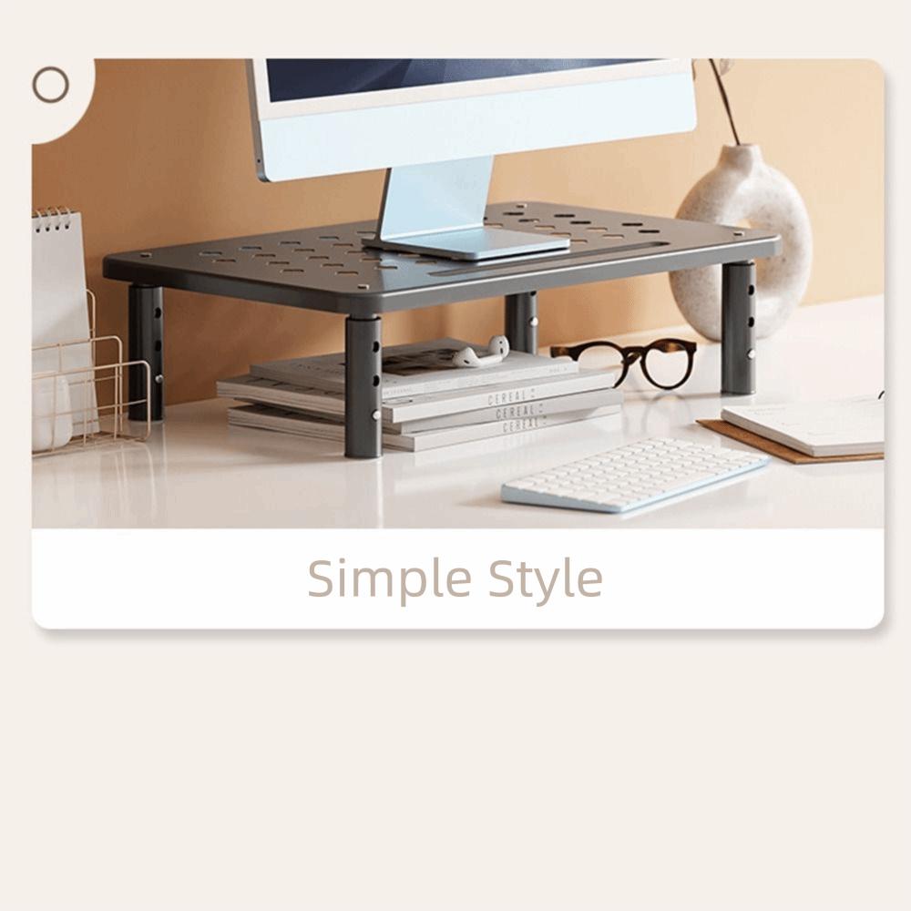 Airflow Vents Adjustable Laptop Stand Steel Construction Computer Monitor Holder  Home Workspace