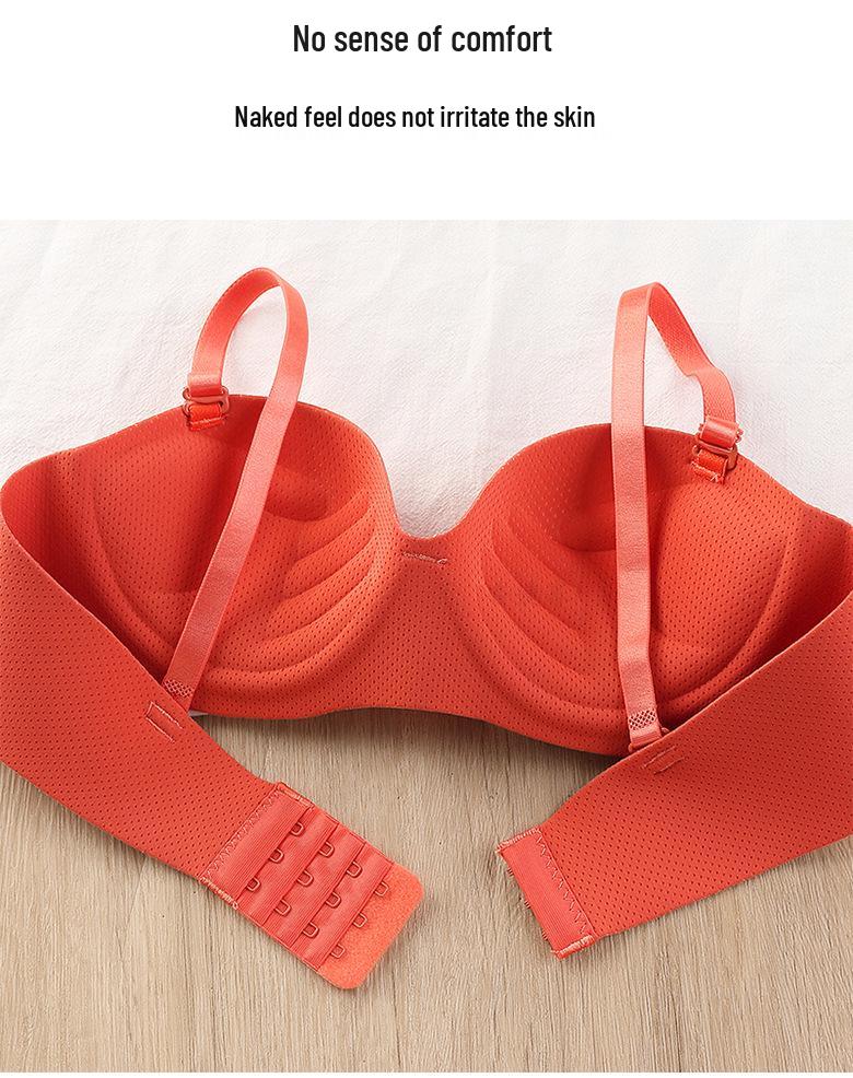 2022 Seamless Push-Up Bra for Women - Adjustable Spaghetti Straps, Side Support, Back Smoothing, No Underwire