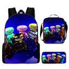 Traditional Creative Cool Total Drama 3D Pattern Pupil Schoolbags For All Oxford Water-resistant Laptop Versatile Journey Rucksacks