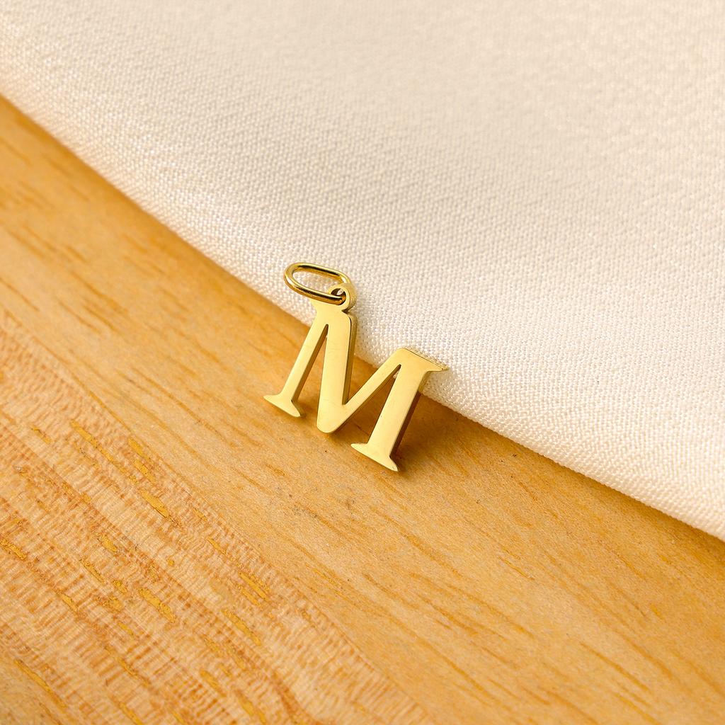 Small Luxury Initial Charm Pendant Set, DIY Letter Necklace Making Supplies, Everyday Wear Accessories for Women