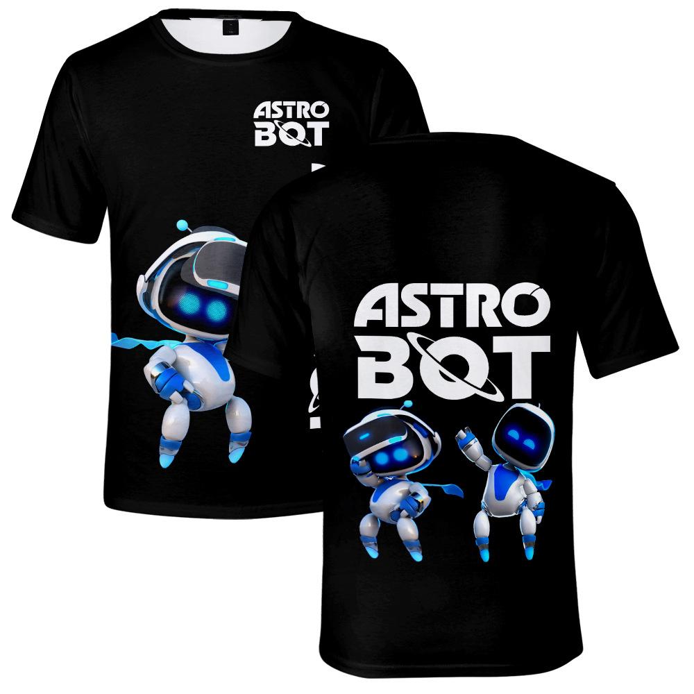 Astro Bot Tričko Cool Dámské Pánské Tričko Kulatý Výstřih Ležérní Unisex Streetwear Módní Tričko