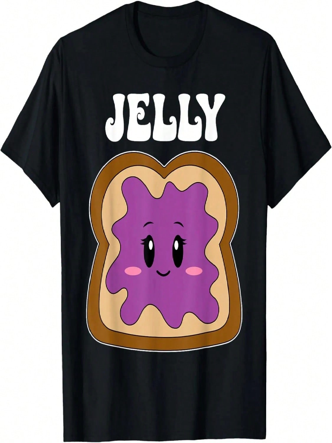 Jelly Peanut Butter Cute Couples Matching Valentine s Day T-Shirt S разноцветный