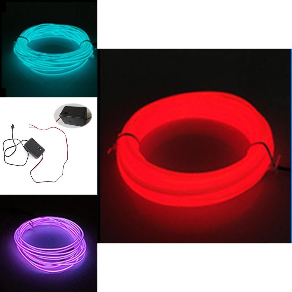 Flexible And Bright El Wire Costume Illuminated Strips Ideal For Halloween And Christmas Decor