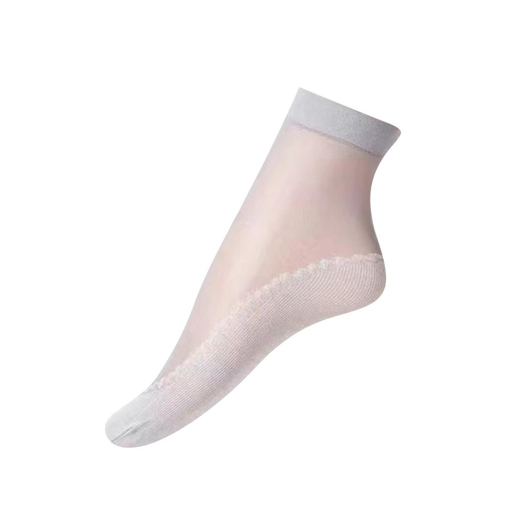 Cotton-based Stockings Women's Short Stockings Non-slip Anti-odor Wear-resistant Sweat Anti-hooking Spring, And Summer Thin Of The Mid-calf Socks