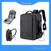Expandable Business Laptop Backpack with Large Capacity and Logo Print