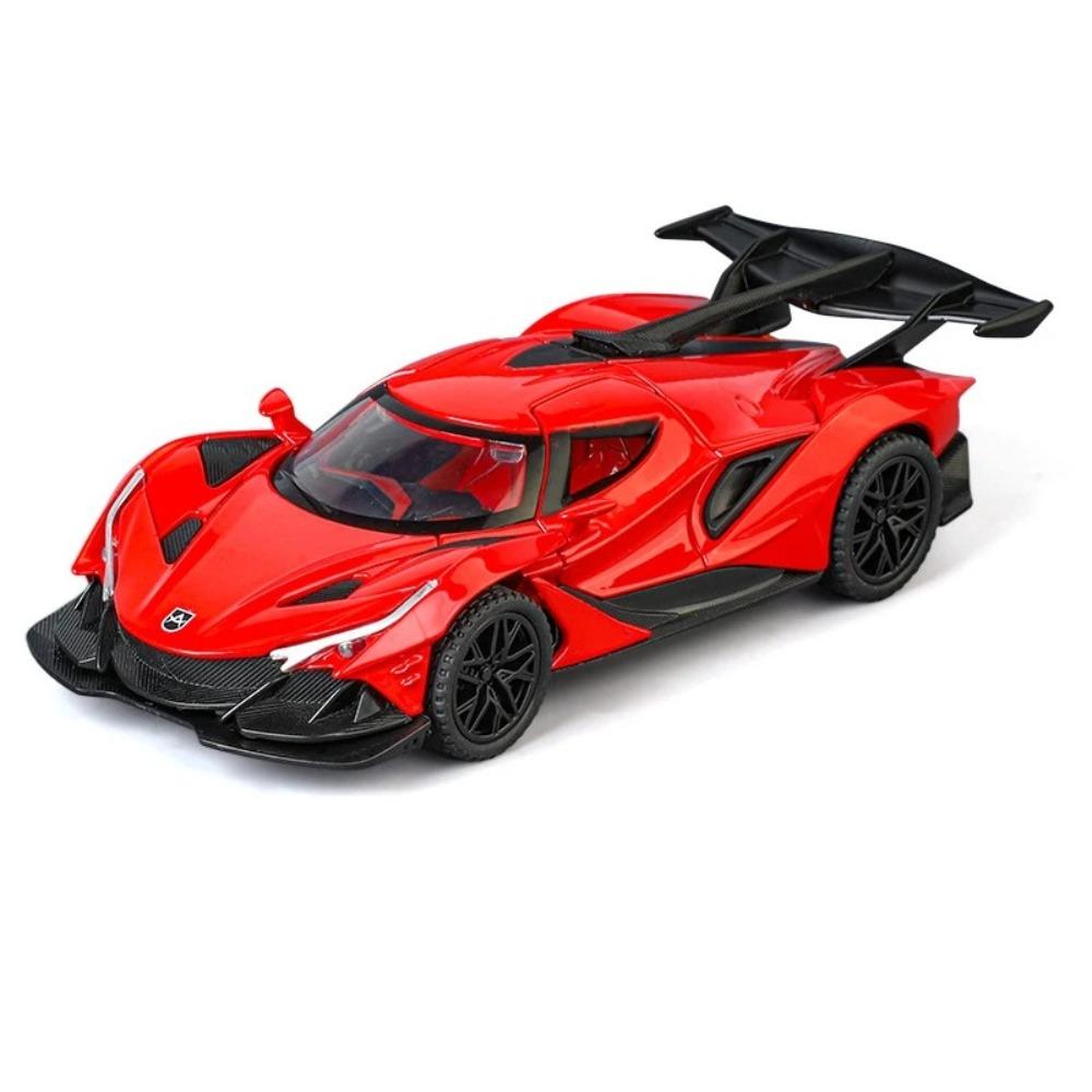 Modellino Auto Sportiva Apollo Intensa Emozione IE Scala 1/32 Metallo Pressofuso Veicoli Auto da Corsa Modellino Suono e Luci Giocattolo per Bambini Regalo