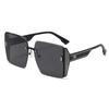 4Pcs Retro Square Women Glasses Large Frame Fashion Eyewear for Daily Commuting Outdoor Travel Vacation