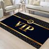 1pc Kitchen Mat, Golden Polka Dot VIP Pattern Printed Mat Thick And Wear-Resistant Suitable for Kitchen, Living Room, Porch, B