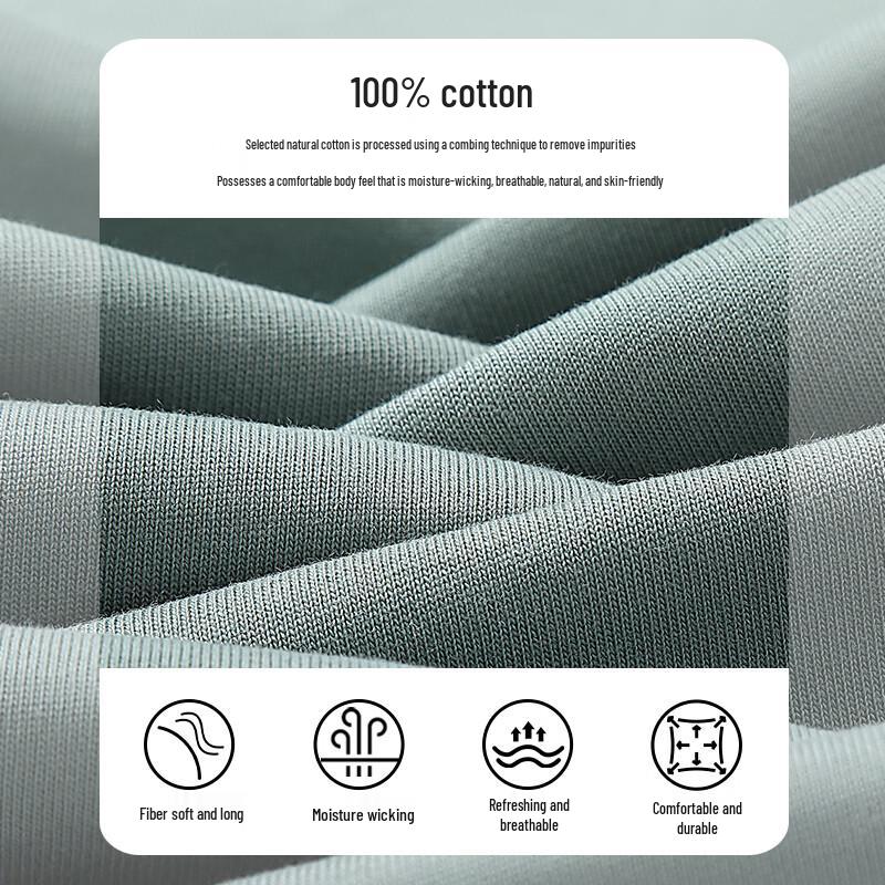 TonLion Men's 100% Cotton Heavyweight Short Sleeve T-Shirt