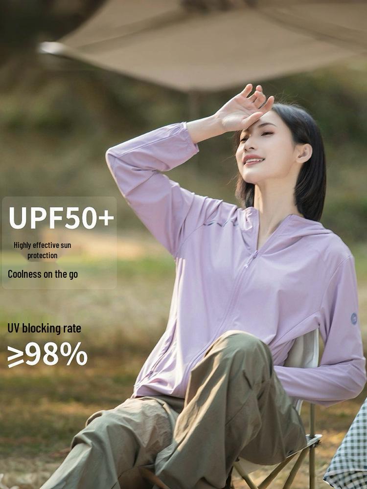 Women's Summer Ice Silk Sun Protection Jacket: Lightweight, Breathable, UV-Resistant, High Elastic Fit