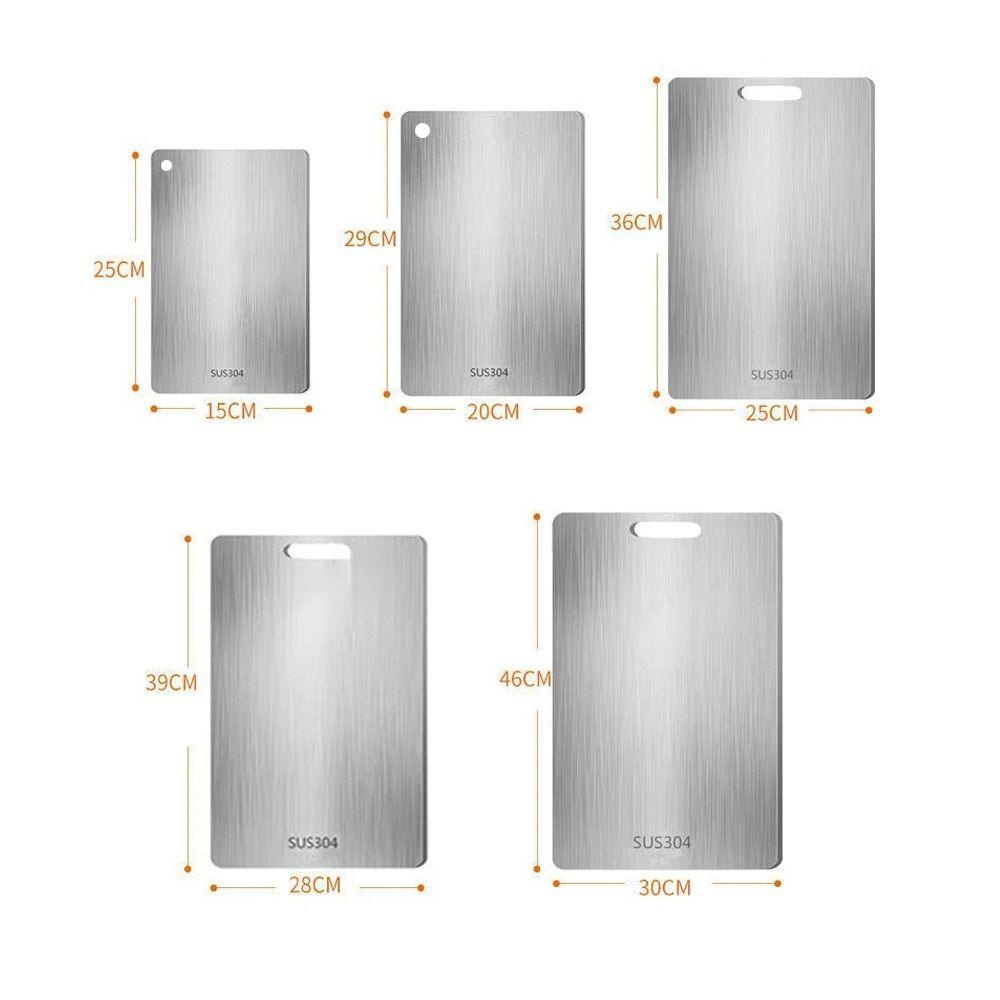 Tocător din oțel inoxidabil îngroșat, antibacterian și rezistent la mucegai, tocător de uz casnic, bucătărie, frământare aluat, placă de bucătărie