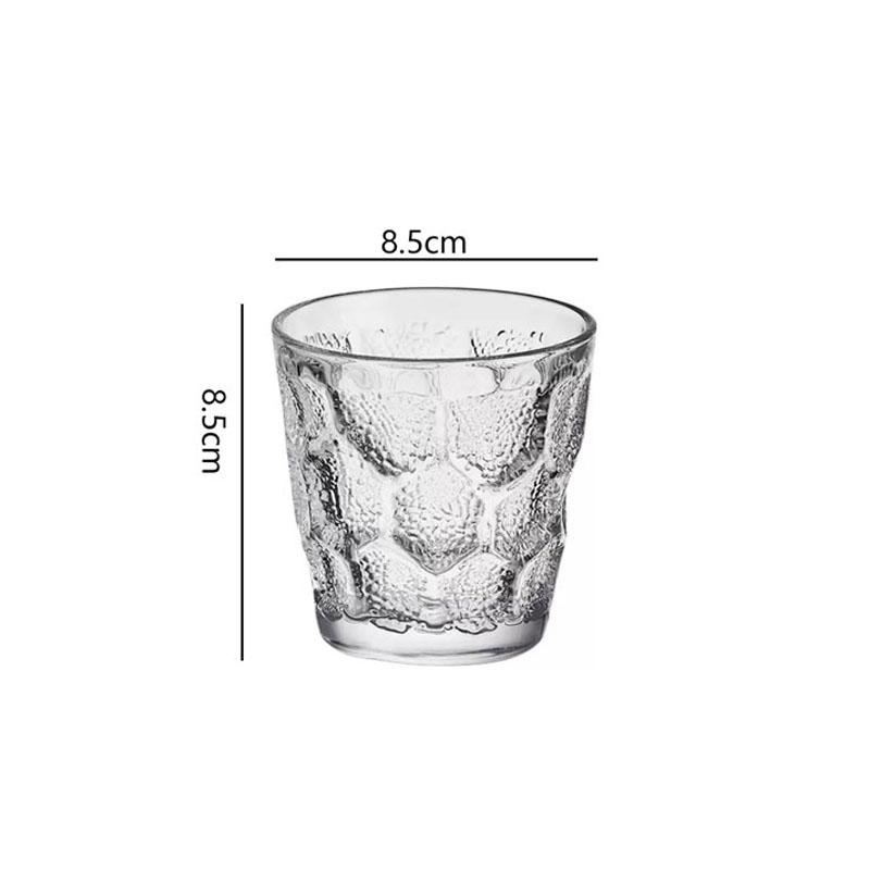 

238мл/308мл Бутылка для воды Стаканы для сока и холодных напитков Креативный стакан из стекла с сотовым узором Домашние кружки для коктейлей и мохито Чашки для кофе со льдом 1pcs