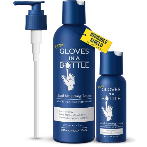 

Glove Shield Lotion Pump Bottle (One 2 fl oz - 60 ml & One 8 fl oz - 240 ml)