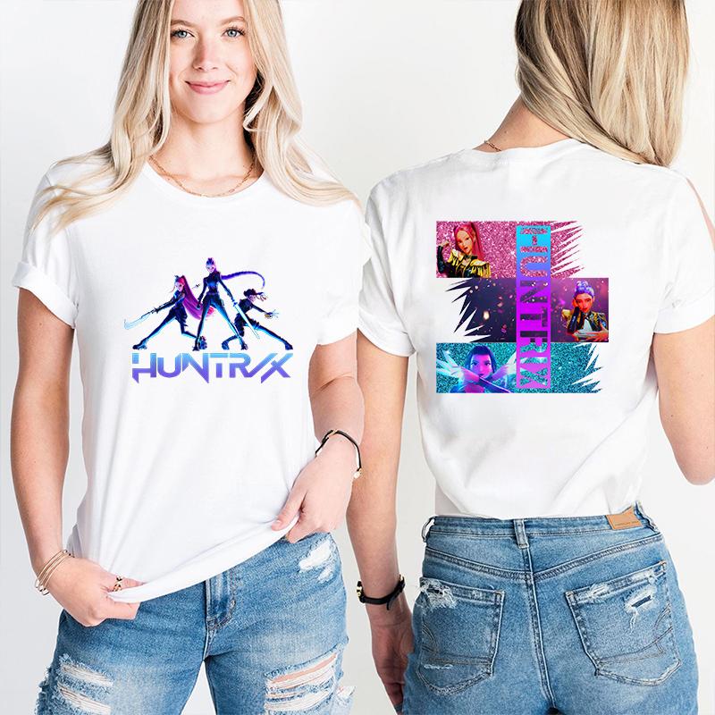Mode Tryckt Rundhals T-shirt Dam Casual Komfort Kortärmad Kläder Topp