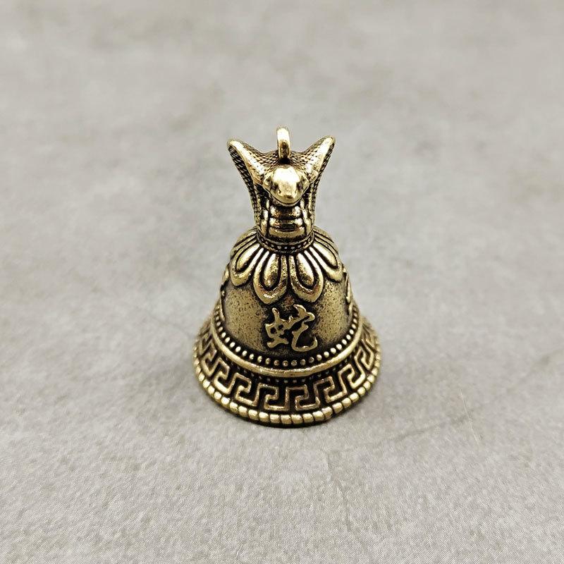Chinese Style Zodiac Animals Heads Bell Gift - 12 Brass Animal Charms with Copper Bells, Oriental Cultural Home Decor ornament